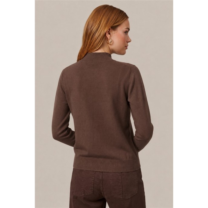 CS The Label Pullover Ambra 26NMC05 Mocha Brown